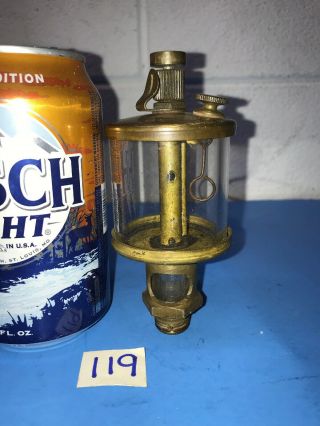 Brass Oiler For Hit Miss Gas Engine Steampunk Vintage Antique
