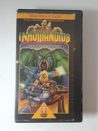 Inhumanoids Clamshell Vhs The Evil That Lies Within Rare