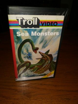 Sea Monsters (1987) Troll Video - School Short On Sea Dinosaurs - Rare - Vhs