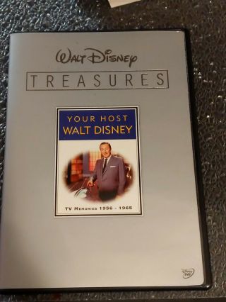 Walt Disney Treasures Your Host Walt Disney Dvd,  Rare Out Of Print With