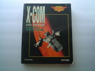 X - Com Ufo Defense Microprose David Ellis Strategy Guide Book Pc Rare