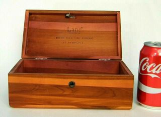 Adorable Old Vintage Lane Cedar Chest Miniature Salesman Sample Trinket Box