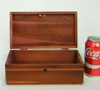 Cool Old Vintage Lane Cedar Chest Miniature Salesman Sample Trinket Jewelry Box