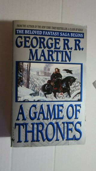 A Game Of Thrones By George R.  R.  Martin.  1997 Bantam 1st Edition.  Rare