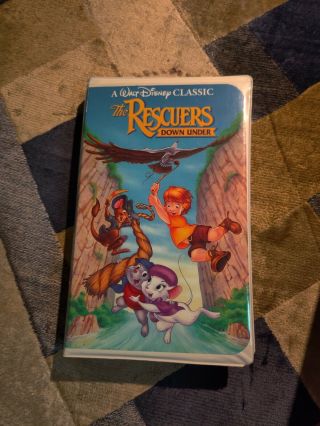 Extra Rare Black Diamond Edition Vhs - The Rescuers Down Under Classic Vhs
