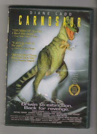 Carnosaur Dvd Diane Ladd Horizons Rare Htf Oop Cult Dinosaur Movie