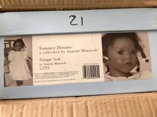Annette Himstedt 22 " Doll - Sanga - Rare Find - Box &