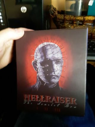 Hellraiser Scarlet Box Blu Ray Arrow Video Limited Ed Oop Rare Poster Region B