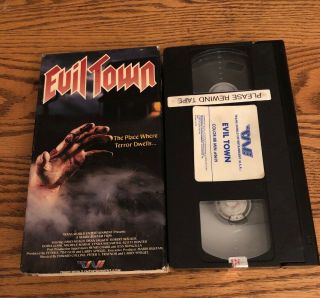 Evil Town Rare & Oop Horror Movie Trans World Entertainment Home Video Vhs