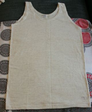 Rare Ww2 Dated Wool/cotton Army Singlet Conditions 1943 Dated
