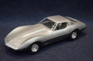 1978 Chevy Corvette Dealer Promo Model Car Silver Anniversary (very Rare) 1/25