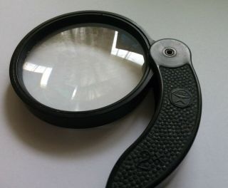 Vintage Rare Big Size Magnifying Glass 2x Loupe Made In Ussr From 1980 