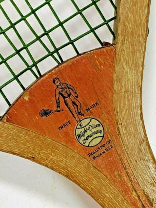 Antique Vintage Tennis Racket The Surprise Logo By Wright & Ditson