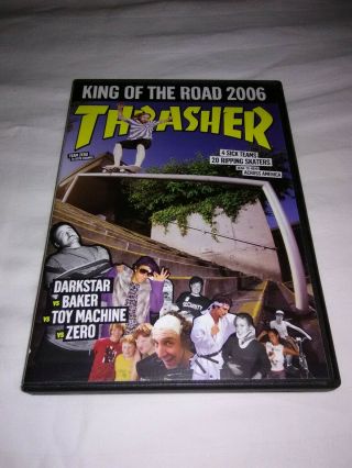 Thrasher King Of The Road 2006 Dvd Baker Toy Zero Darkstar Rare
