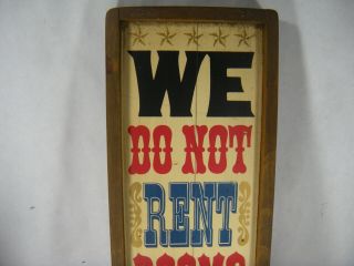 Vintage Wooden We Do Not Rooms to Skiers Wall Hang Hotel Barware Decor 3