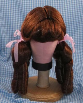 Vintage Auburn Doll Wig Sz 15 Pigtails & Curls Style Tallinas In Package