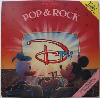 Walt Disney Pop & Rock Laserdisc Rare Dtv 1984 Plays Stereo Ep Kids