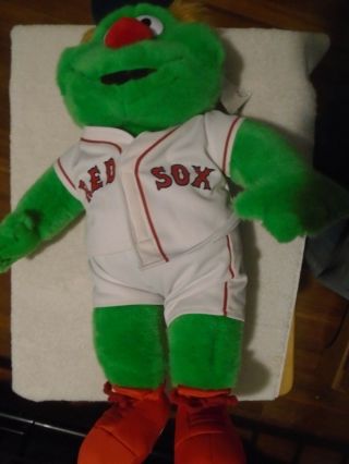 Build A Bear Plush Boston Red Sox Wally The Green Monster Mlb Retired Rare 20 "