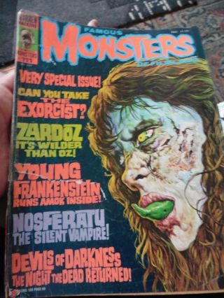 Famous Monsters Of Filmland 111 Rare The Exorcist Release Young Frankenstein