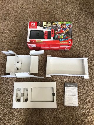 Empty Box & Inserts Only For Rare Mario Odyssey Nintendo Switch
