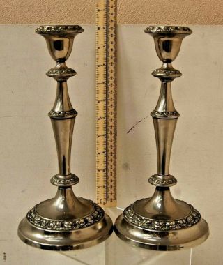 Vintage,  Silver Plated Candlesticks Candle Holders By Ianthe Of England