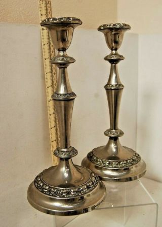 Vintage,  Silver Plated Candlesticks Candle Holders by Ianthe of England 2