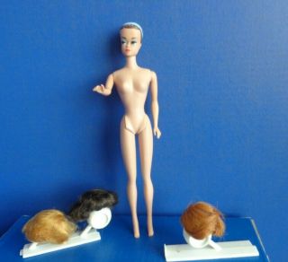 Vintage Barbie Fashion Queen Doll With Wigs
