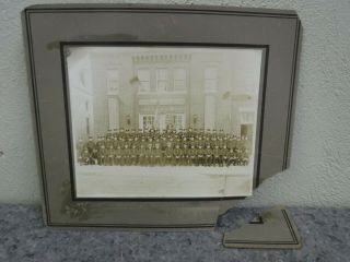 Large Antique Photo On Card - Dallastown,  Pa Rescue Fire Co No 1