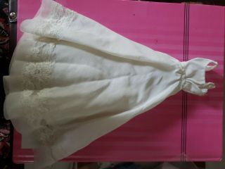 Vintage Barbie White Lace Wedding Gown Full Skirt