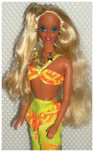 Vintage 1991 Mattel Sun Sensation Barbie Doll,  Fashion 2931,  Reebok Sneakers