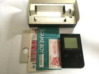 Game Boy Pocket/black Color/shiping From Japan/nintendo/1996/rare/japanese/mario