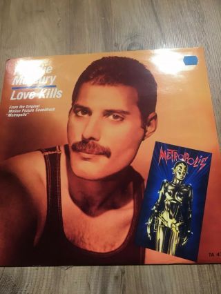 Freddie Mercury Love Kills Extended Version Queen Rare Vinyl 12” Metropolis