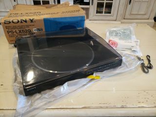 Rare Vintage Sony Ps - Lx520 Stereo Linear Turntable System Wow