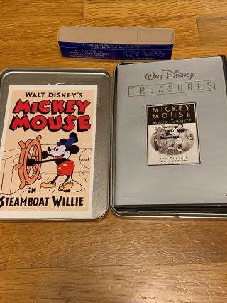 Walt Disney Treasures Mickey Mouse In Black And White Volume One Tin Dvd Rare