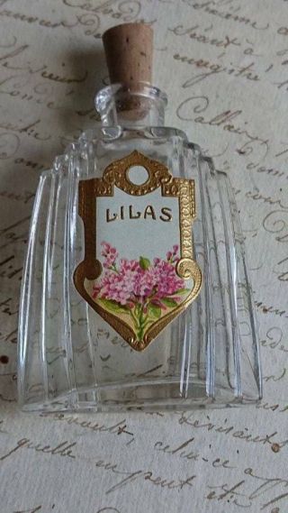 Antique French Art Deco Perfume Bottle Lilas C1920