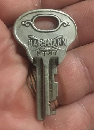 Antique Corbin For Hartmann Key Htm7 Trunk? Wardrobe? Hartmann Htm7 Key