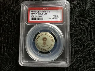 Hack Wilson - Rare Certified Ice Cream 1929 Pin