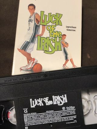 Luck Of The Irish - Vhs•disney Channel Movie•no Dvd•rare•ryan Merriman•