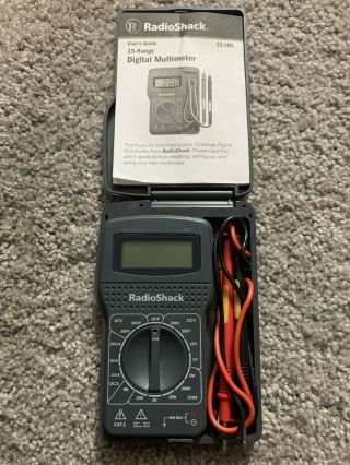 Vintage Radio Shack 22 - 182 15 Range Digital Pocket Multimeter