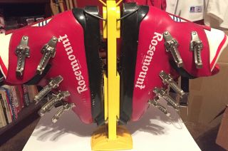 Rare Rosemount Red Ski Boots Size 8 - 1/2 Allsop Boot - In Rack