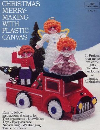 Christmas Merry Making Plastic Canvas 11 Pattern/instructions Toy Truck Rare