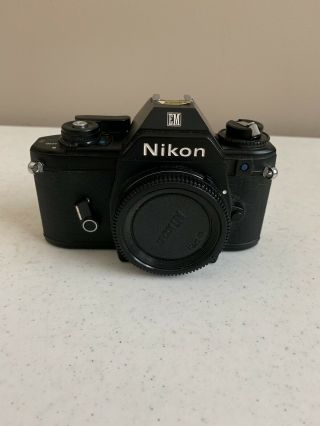 Vintage Rare Nikon Em 35mm Film Camera Body Made In Japan