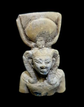 Rare Egyptian Queen Nefertari Bust King Rameses Revival Dynasty Statue Set Art