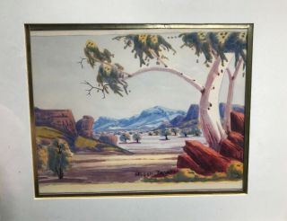 Nelson Pannka Watercolor Painting Fine Art Landscape Listed Artist Signed Framed