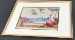 Nelson Pannka Watercolor Painting Fine Art Landscape Listed Artist Signed Framed 2