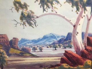 Nelson Pannka Watercolor Painting Fine Art Landscape Listed Artist Signed Framed 3