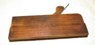 Antique wooden moulding plane Wm MOSS old woodworking tool 3