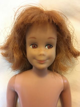 Vintage 1963 Barbie Scooter Doll Mattel Japan Freckles Redhead