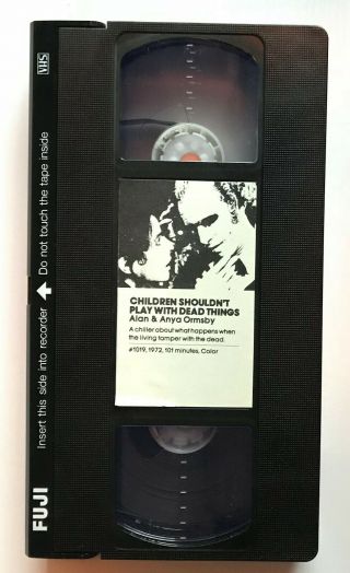 Children Shouldn ' t Play With Dead Things VHS VCI Command Performance Horror RARE 3