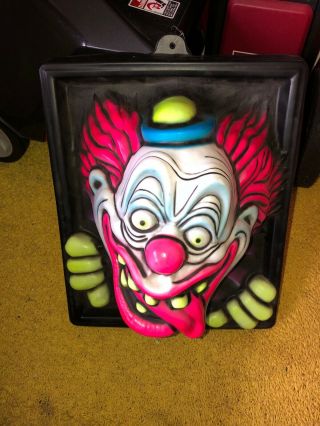 1997 R Marino Blacklight Illusions Rare Htf 3d Clown Scary Freaky